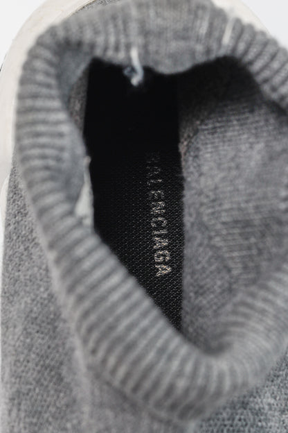 Balenciaga Speed LT Dark Grey New Kine Knit High-Top Sneakers