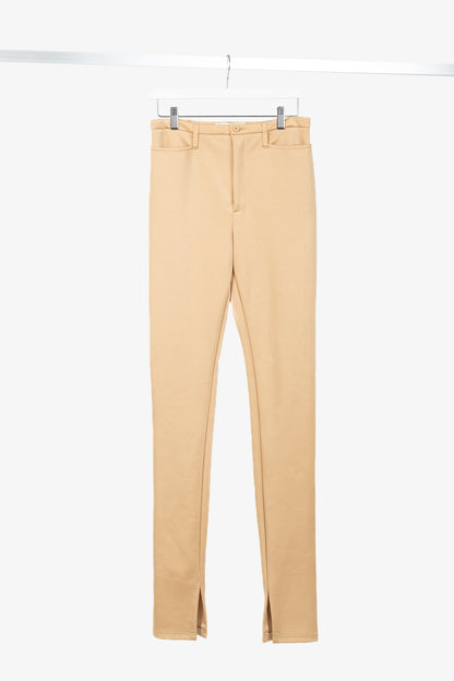 Balenciaga Resort 2017 Beige High-Waisted Skinny Pants