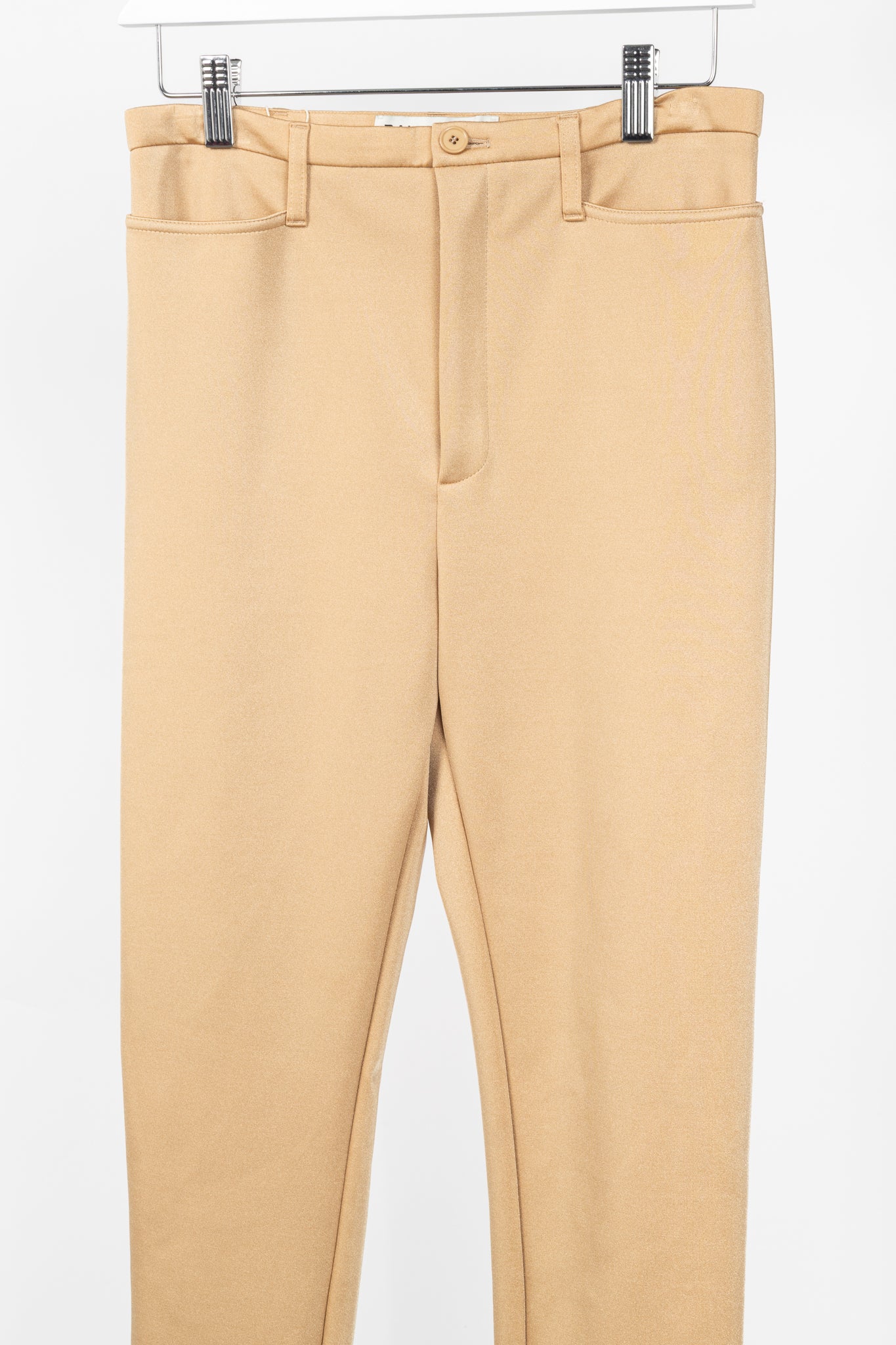Balenciaga Resort 2017 Beige High-Waisted Skinny Pants