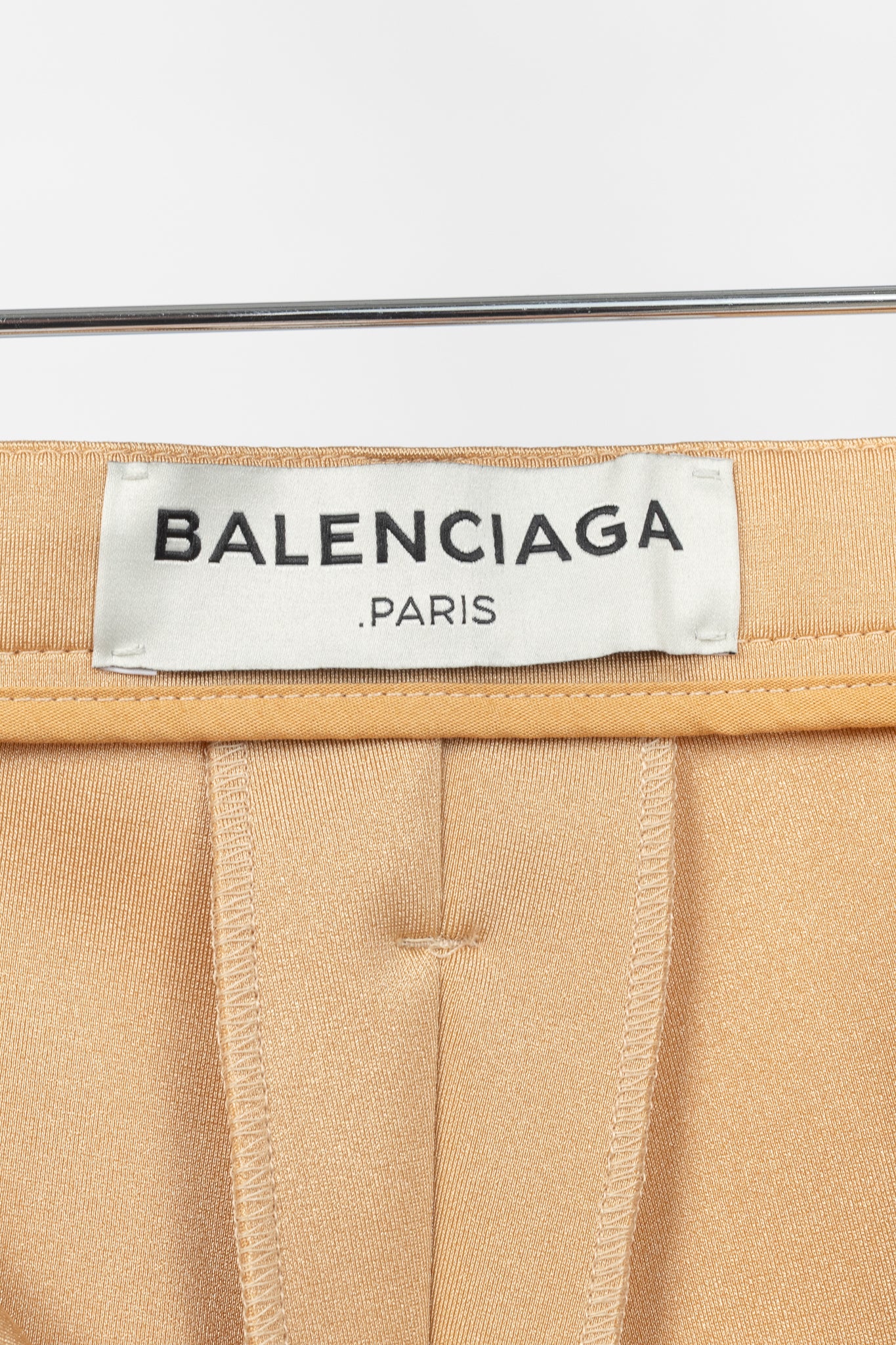 Balenciaga Resort 2017 Beige High-Waisted Skinny Pants