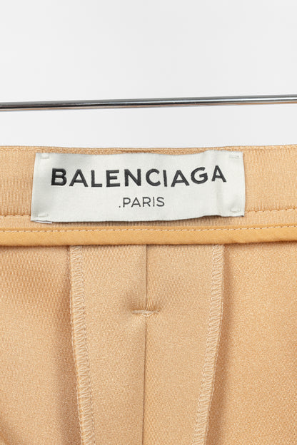 Balenciaga Resort 2017 Beige High-Waisted Skinny Pants