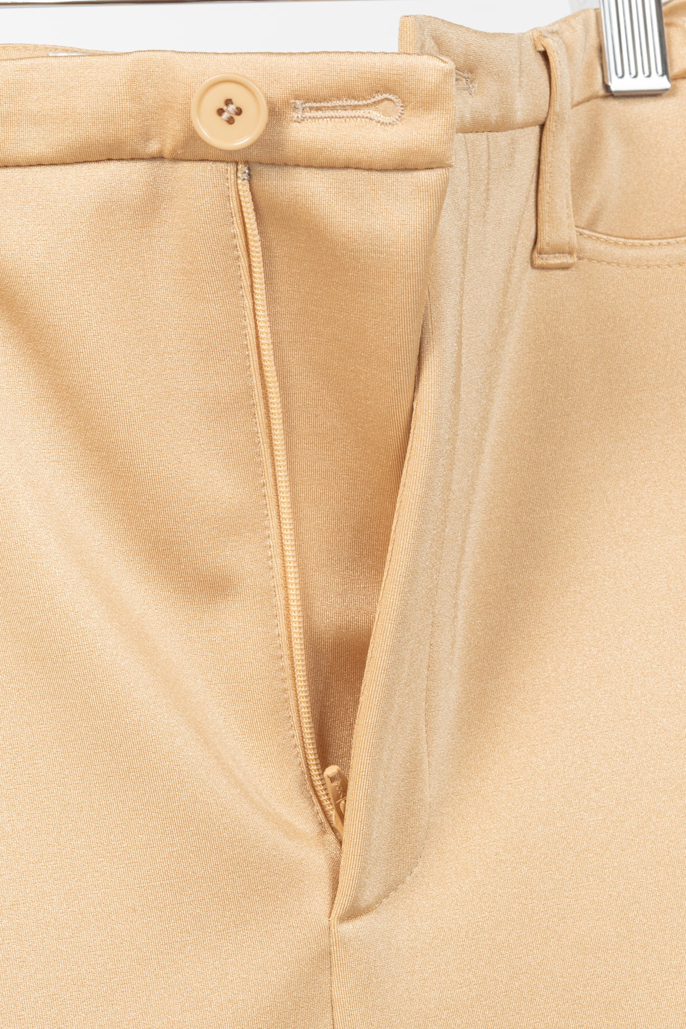 Balenciaga Resort 2017 Beige High-Waisted Skinny Pants