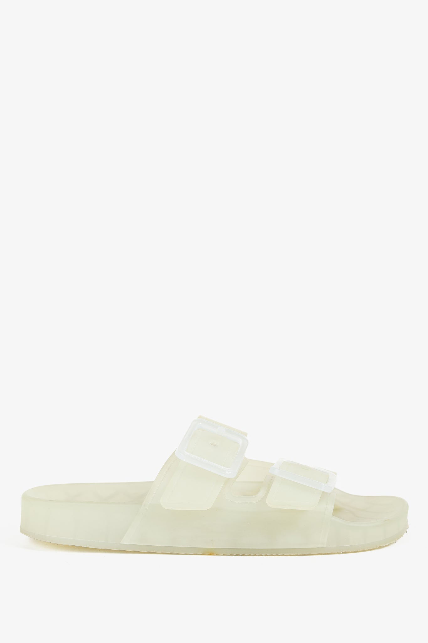 Balenciaga Mallorca Translucent Buckled Jelly Slide Sandals