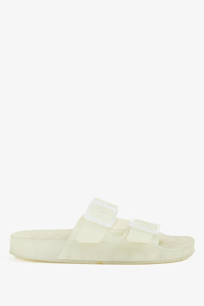 Balenciaga Mallorca Translucent Buckled Jelly Slide Sandals