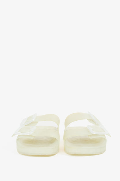 Balenciaga Mallorca Translucent Buckled Jelly Slide Sandals
