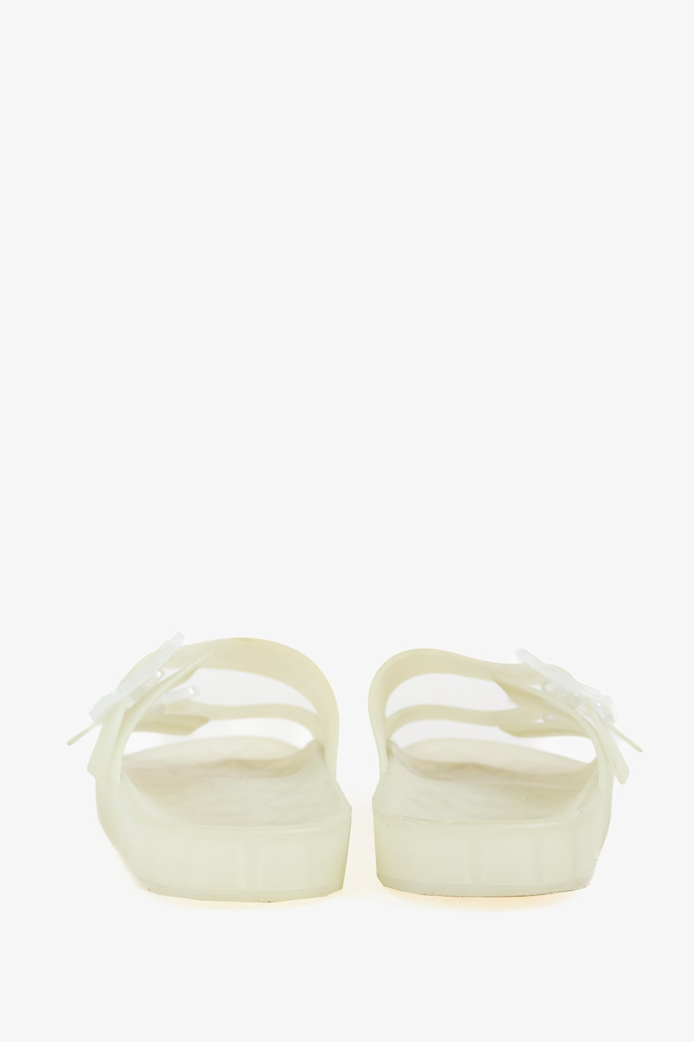 Balenciaga Mallorca Translucent Buckled Jelly Slide Sandals