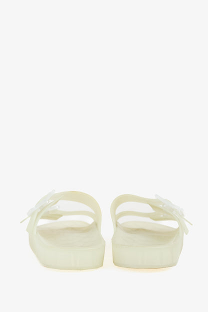 Balenciaga Mallorca Translucent Buckled Jelly Slide Sandals