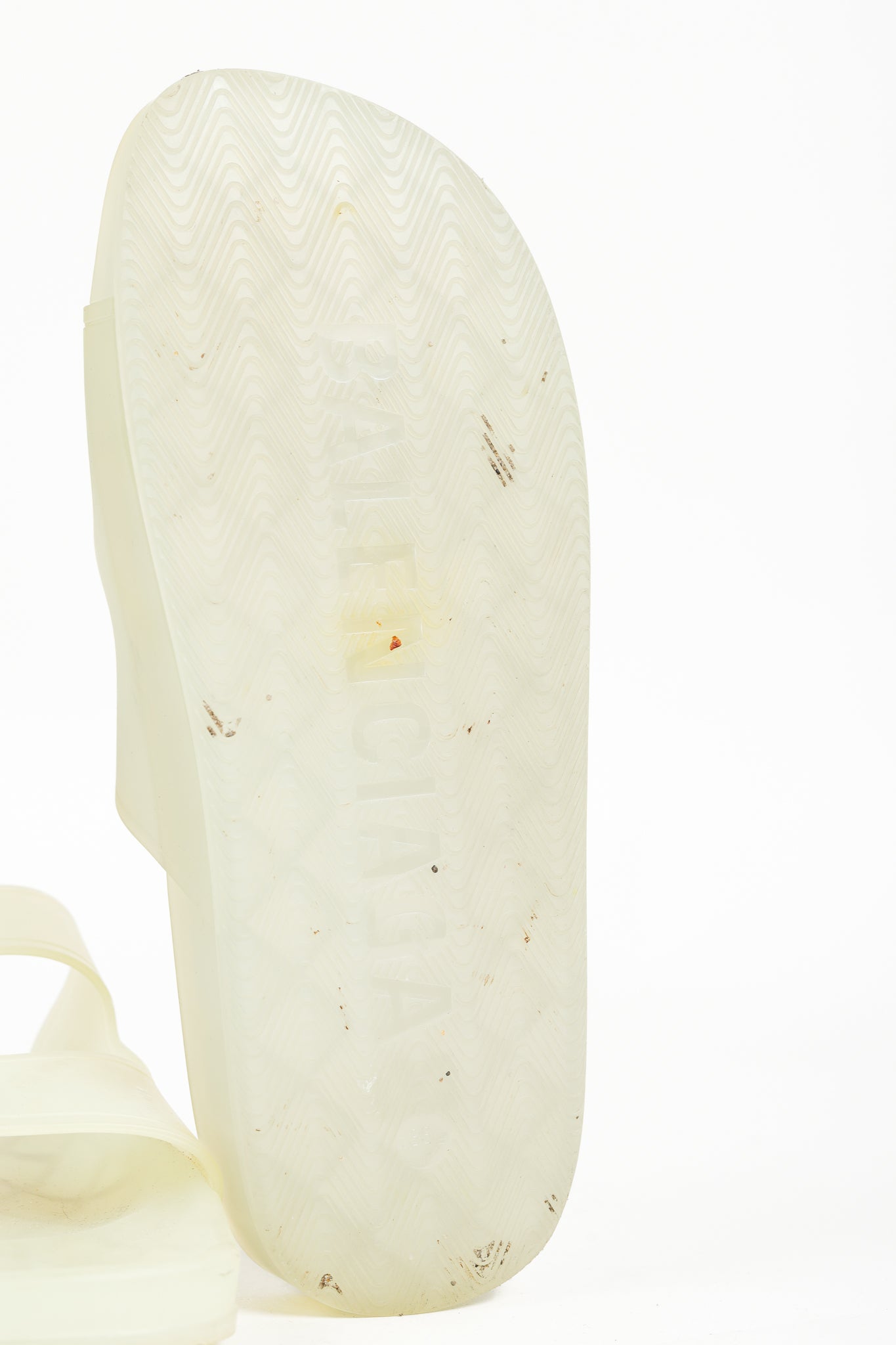 Balenciaga Mallorca Translucent Buckled Jelly Slide Sandals