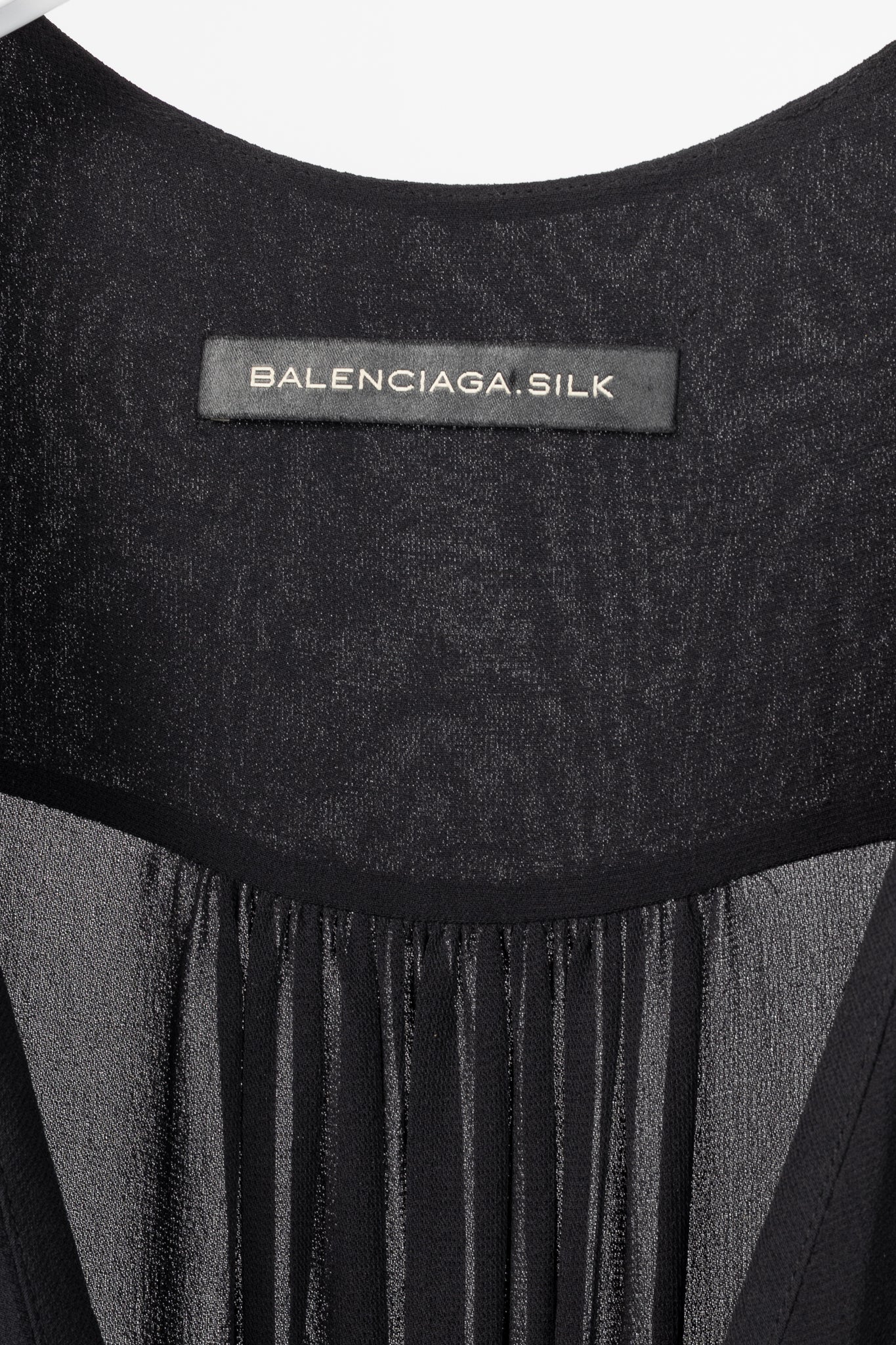 Balenciaga Black Silk-Crepe Wrap Maxi Dress