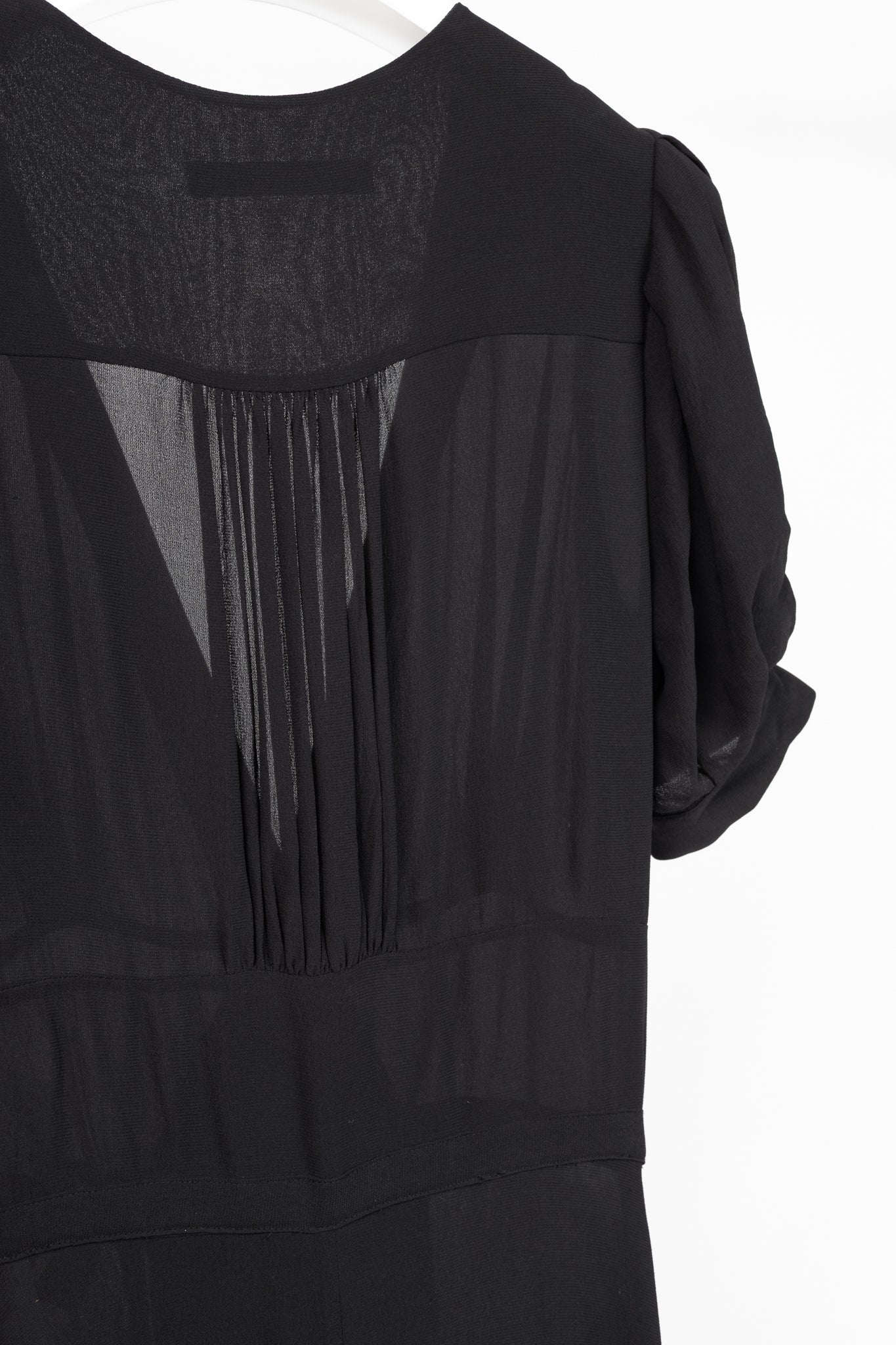 Balenciaga Black Silk-Crepe Wrap Maxi Dress