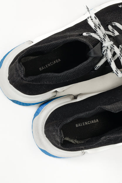 Balenciaga Speed Black Knit Lace-Up High-Top Sneakers