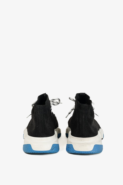 Balenciaga Speed Black Knit Lace-Up High-Top Sneakers