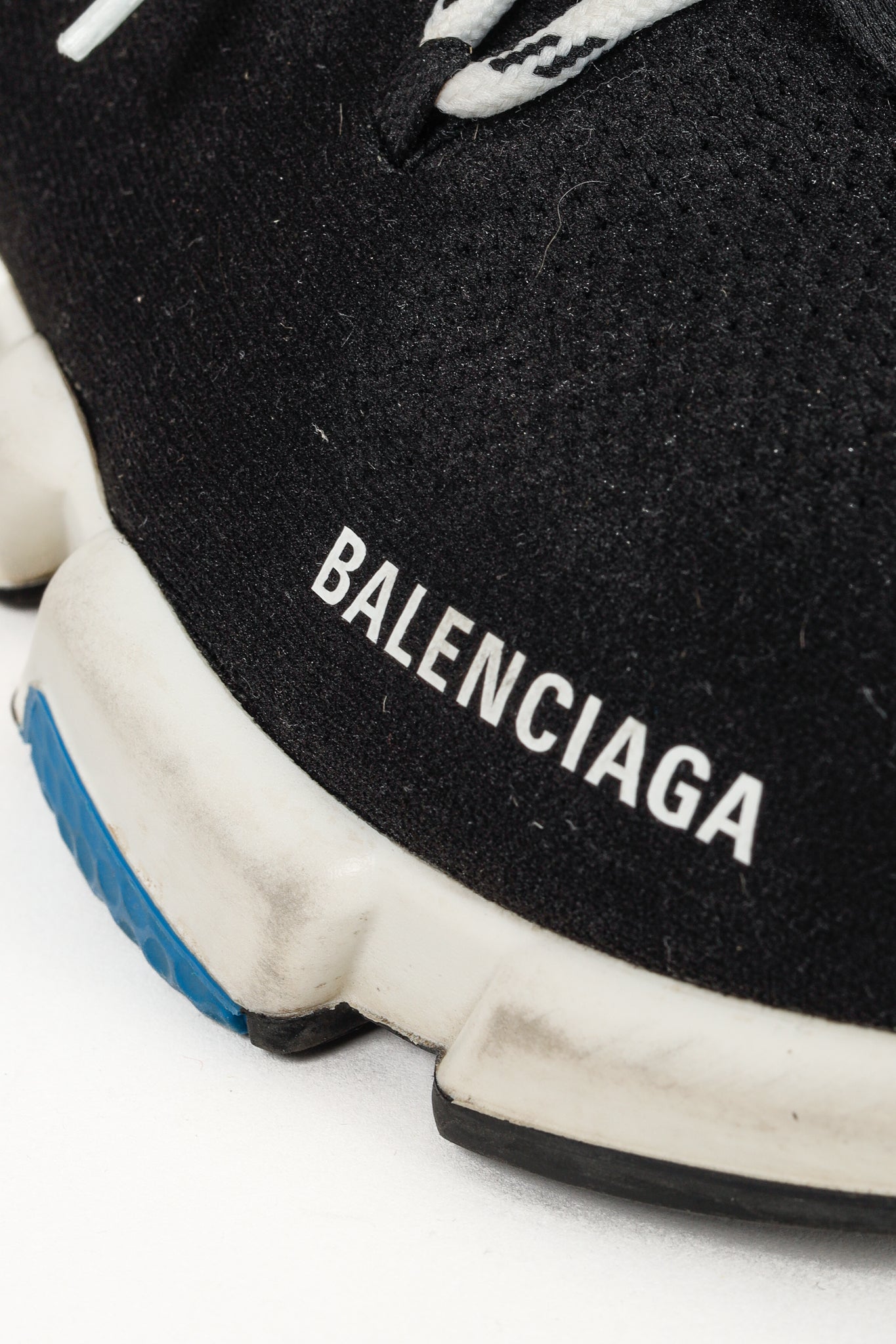 Balenciaga Speed Black Knit Lace-Up High-Top Sneakers