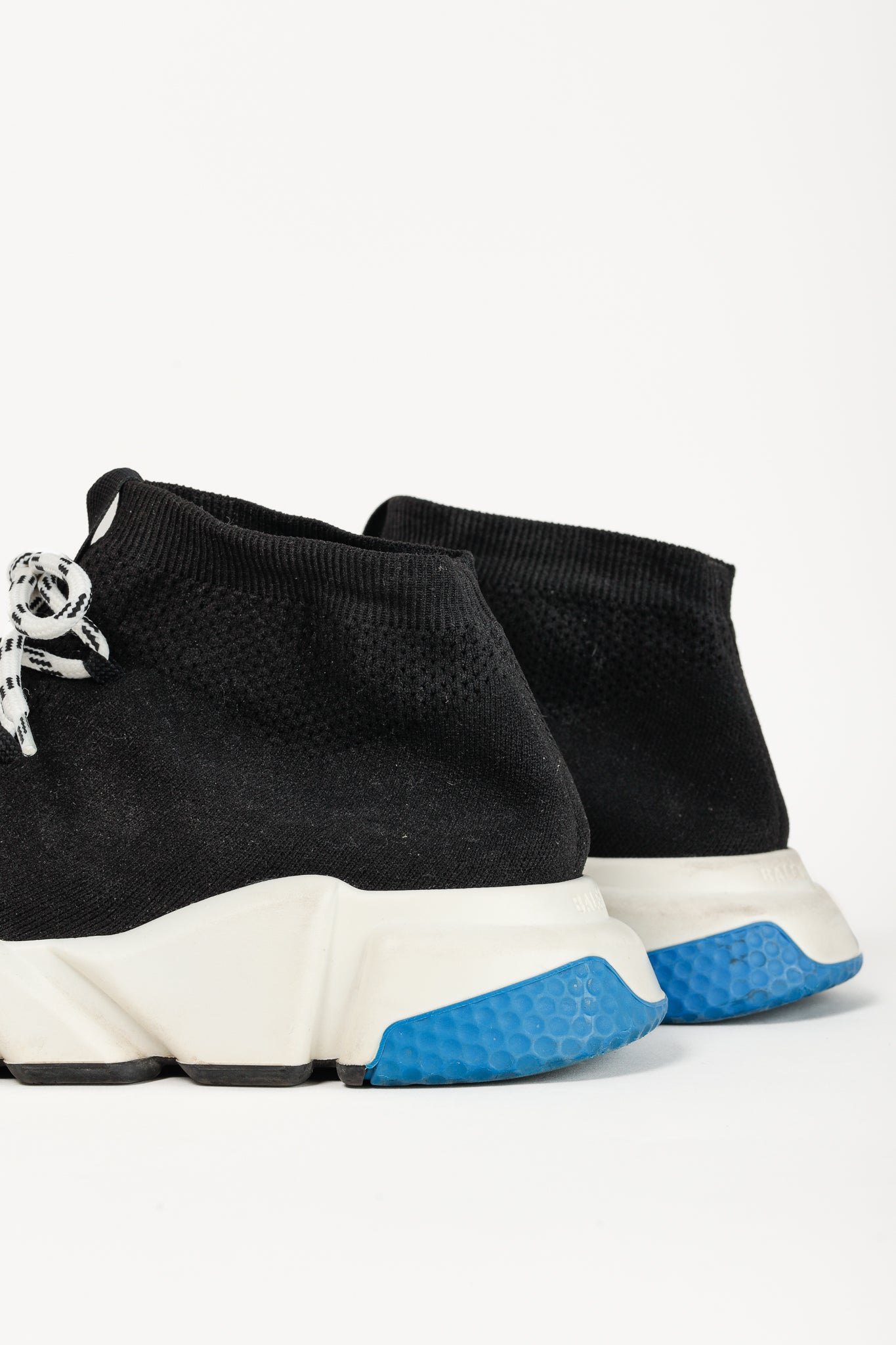 Balenciaga Speed Black Knit Lace-Up High-Top Sneakers