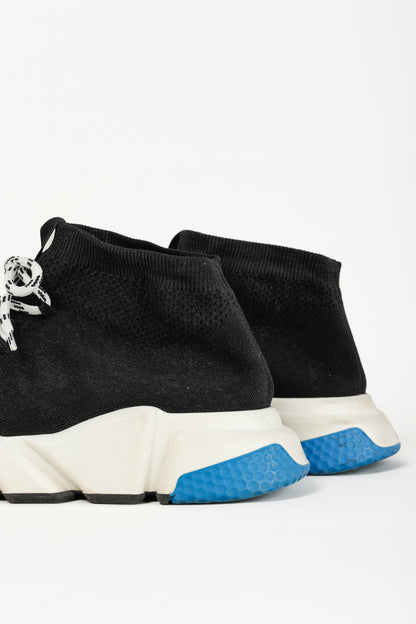 Balenciaga Speed Black Knit Lace-Up High-Top Sneakers