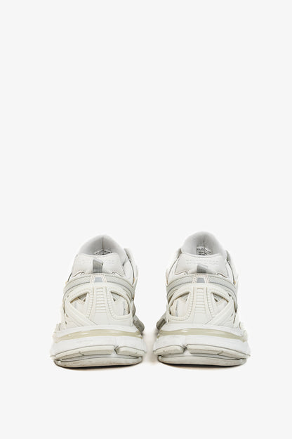 Balenciaga Track Sneaker in White with Silver Accents