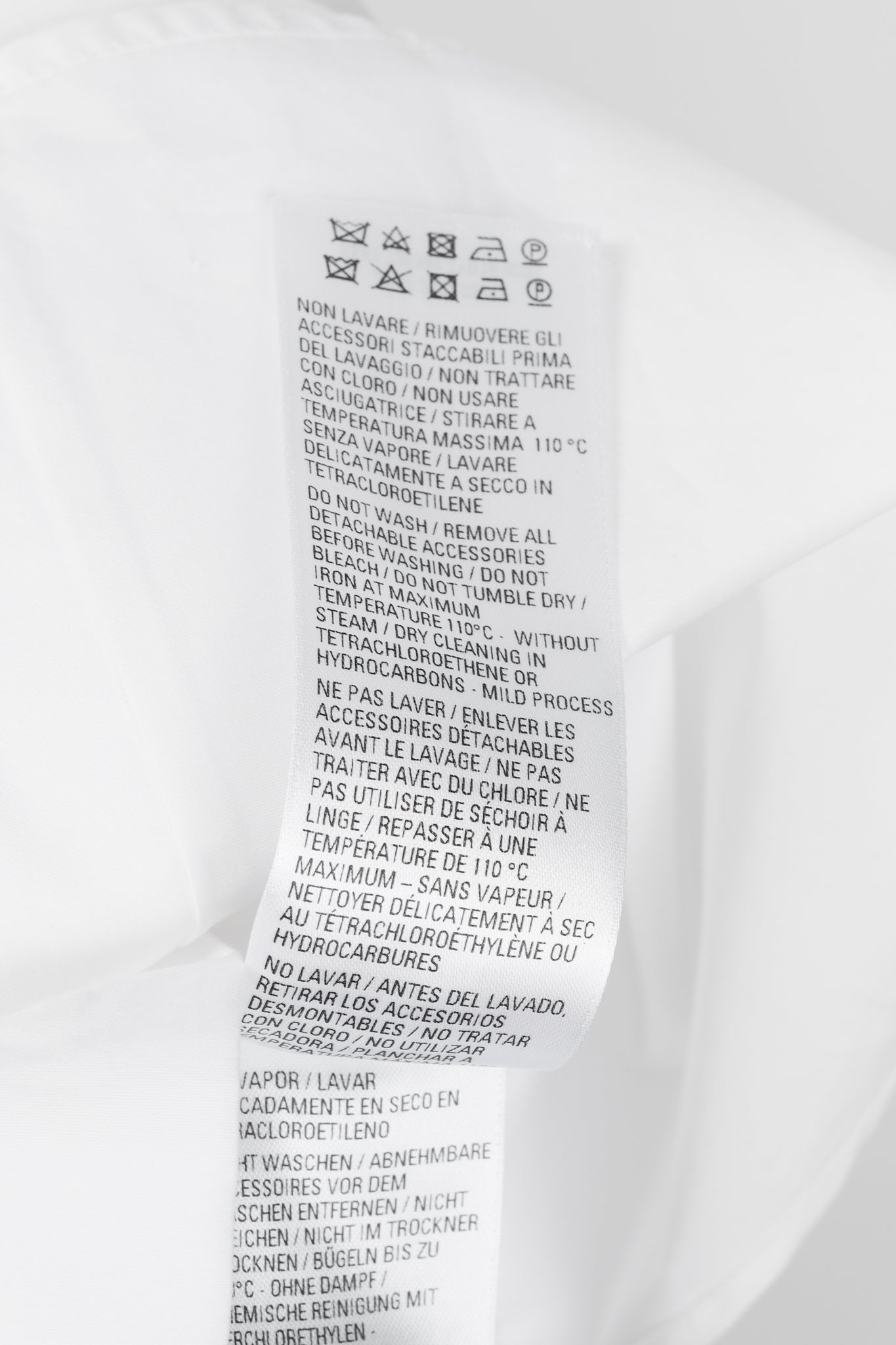 Balenciaga White Oversized Cotton Poplin Raw-Cut Shirt