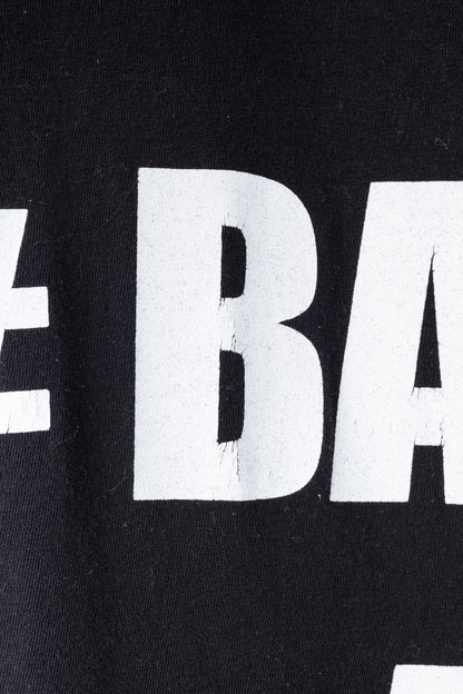 Balmain Black Cotton "#Balmain Army" Graphic Muscle Tank