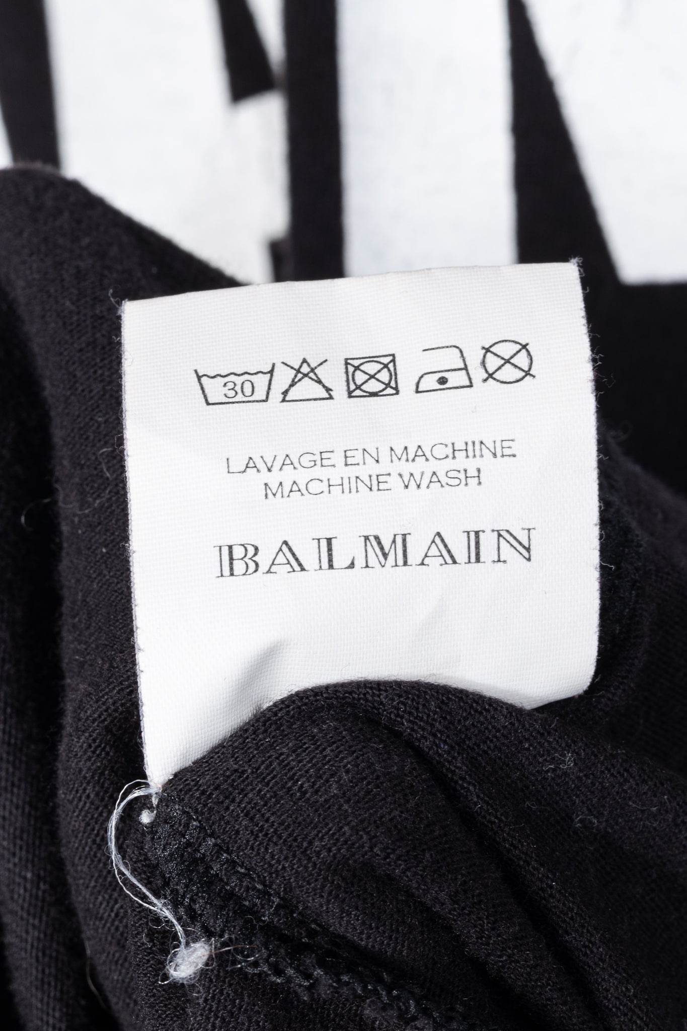 Balmain Black Cotton "#Balmain Army" Graphic Muscle Tank