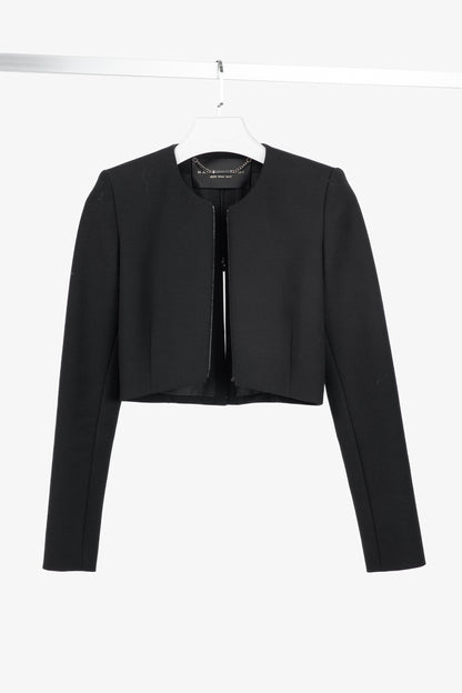 Barbara Bui AW/15 Runway Black Cropped Zip Jacket