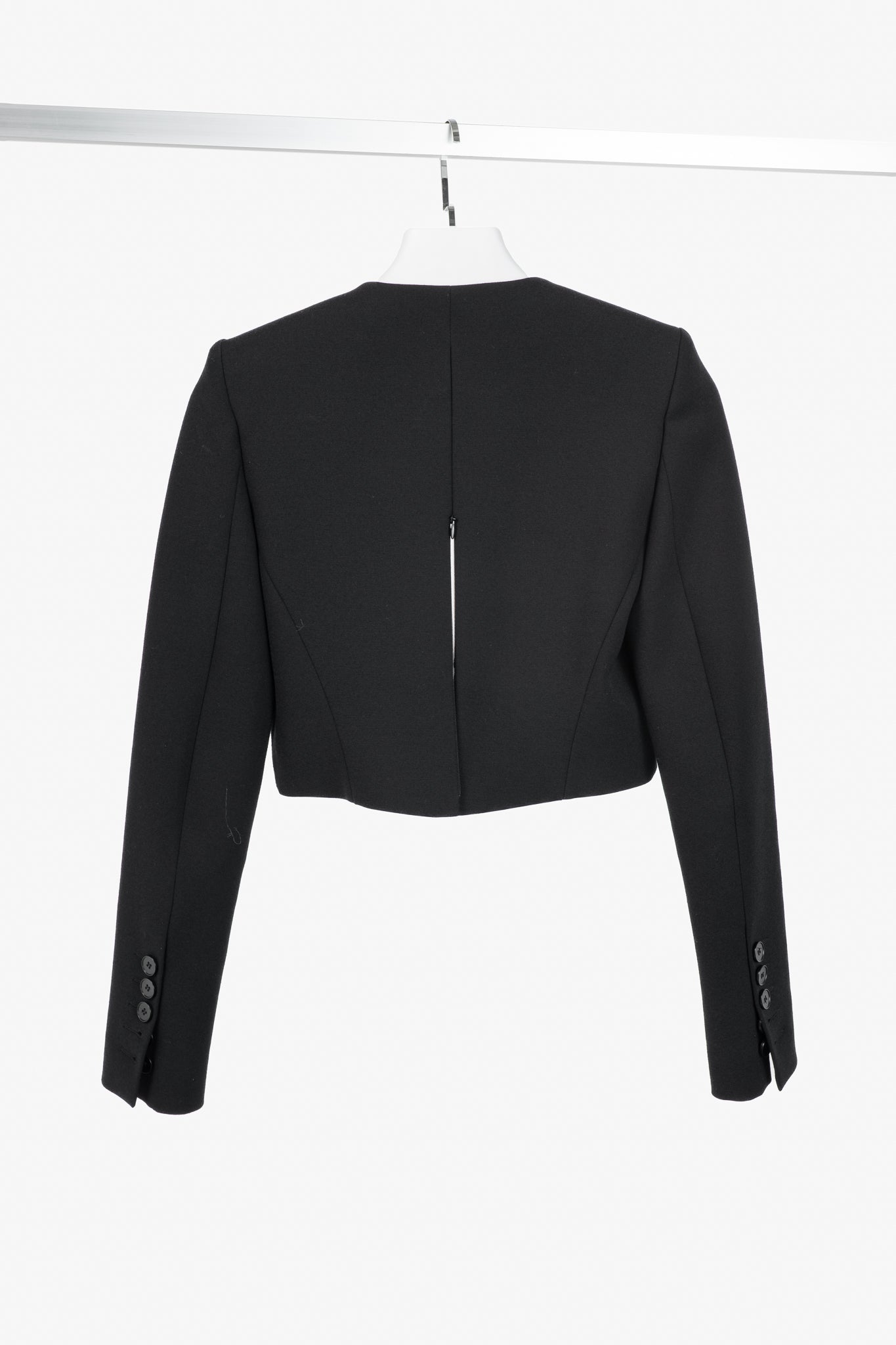 Barbara Bui AW/15 Runway Black Cropped Zip Jacket