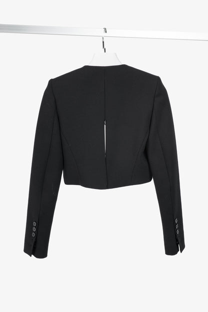 Barbara Bui AW/15 Runway Black Cropped Zip Jacket