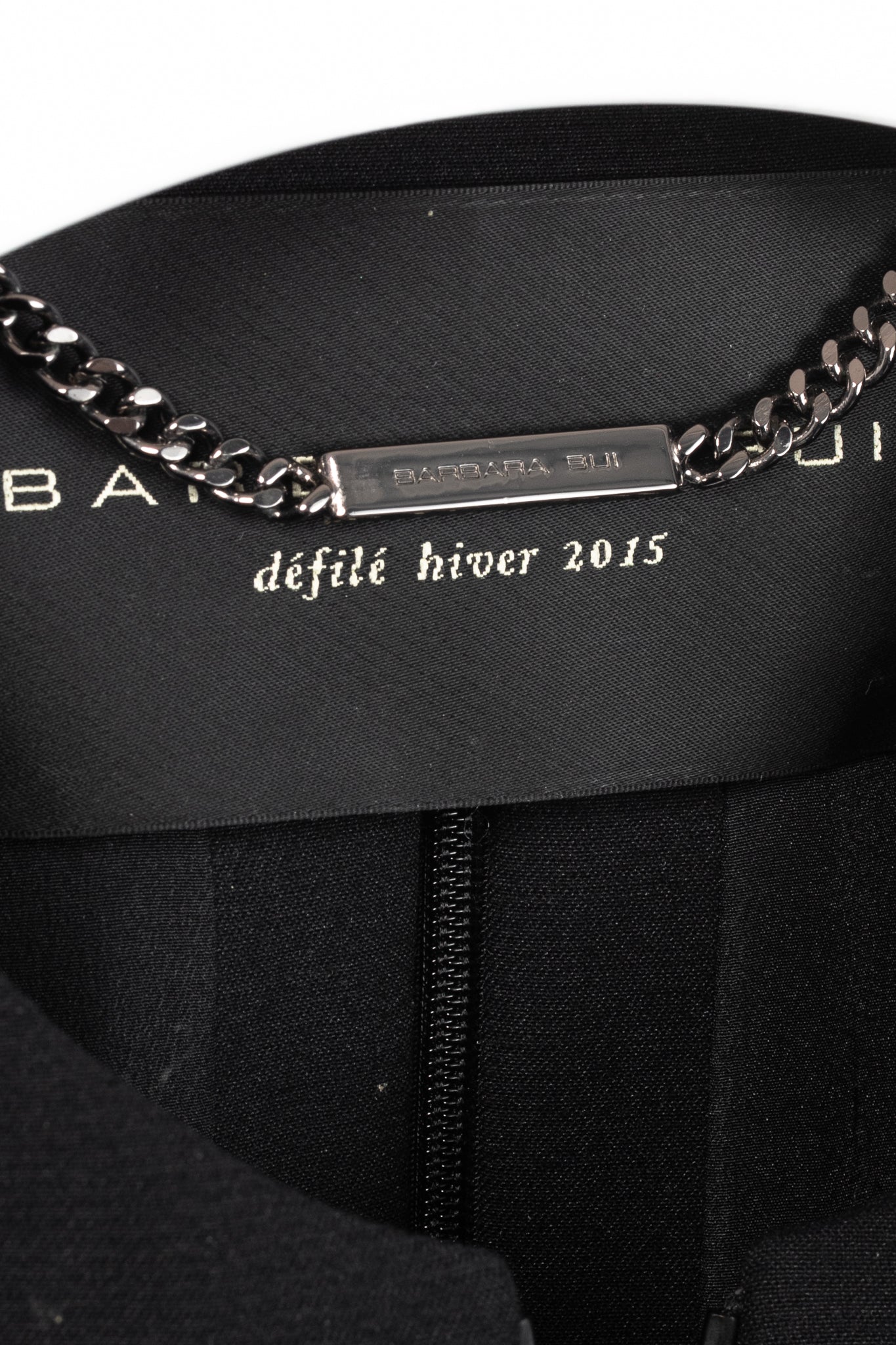 Barbara Bui AW/15 Runway Black Cropped Zip Jacket