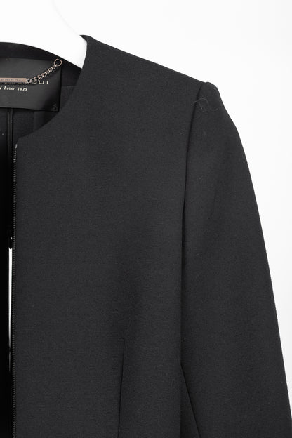 Barbara Bui AW/15 Runway Black Cropped Zip Jacket