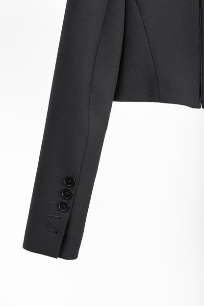 Barbara Bui AW/15 Runway Black Cropped Zip Jacket