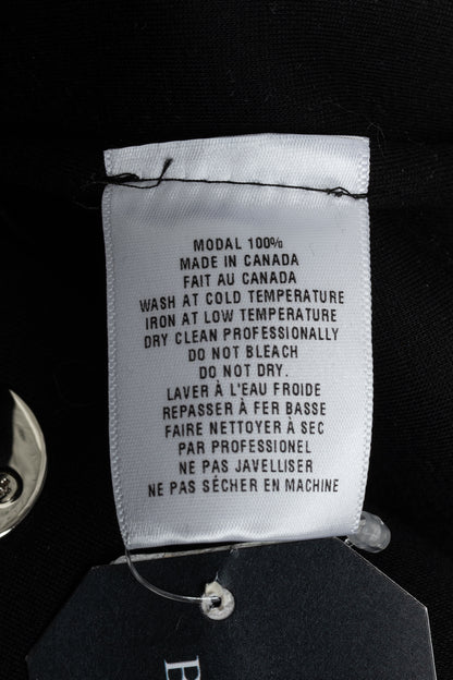 Beaufille Phoenix Black Modal-Neoprene Oversized Wrap Jacket