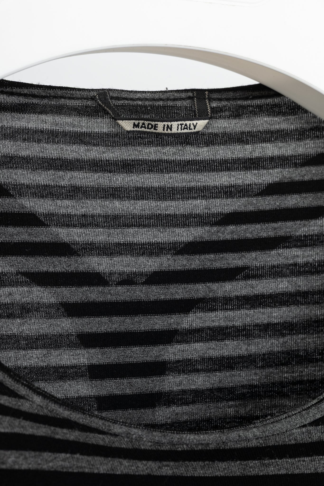 Daniele Alessandrini Grey & Black Striped Jersey Suspender T-Shirt