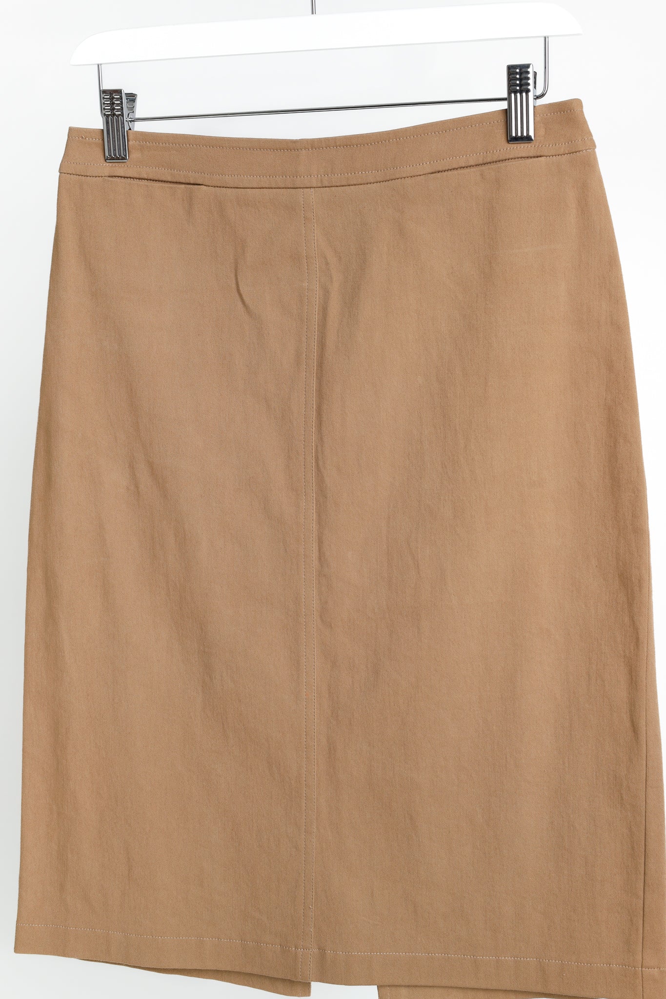 Blumarine Tan Cotton Pencil Skirt
