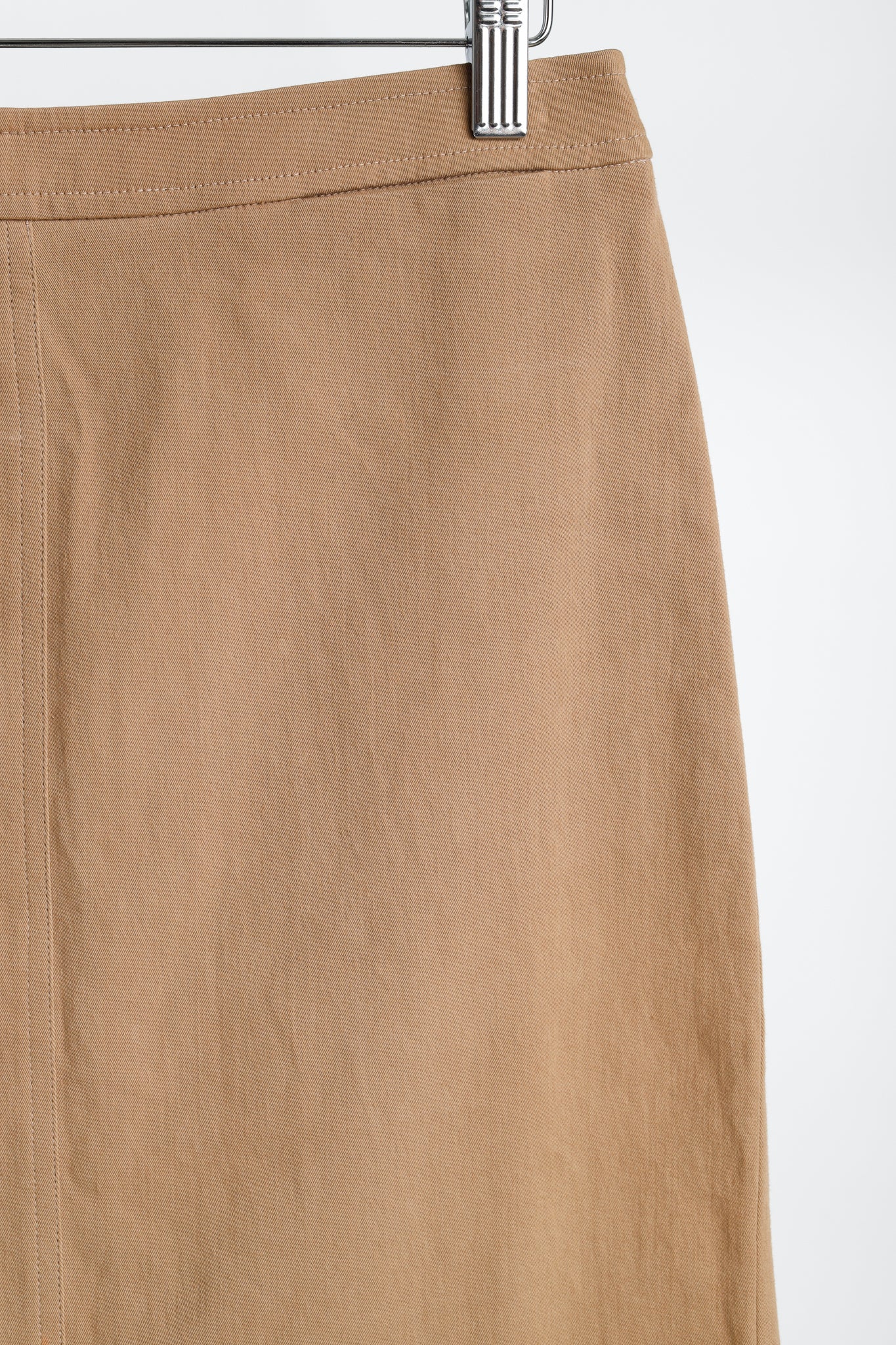 Blumarine Tan Cotton Pencil Skirt