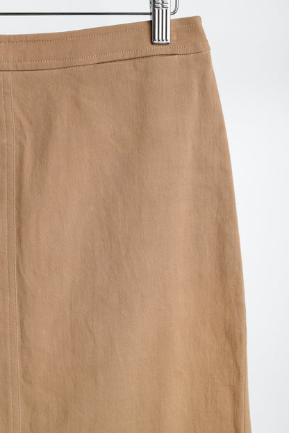 Blumarine Tan Cotton Pencil Skirt