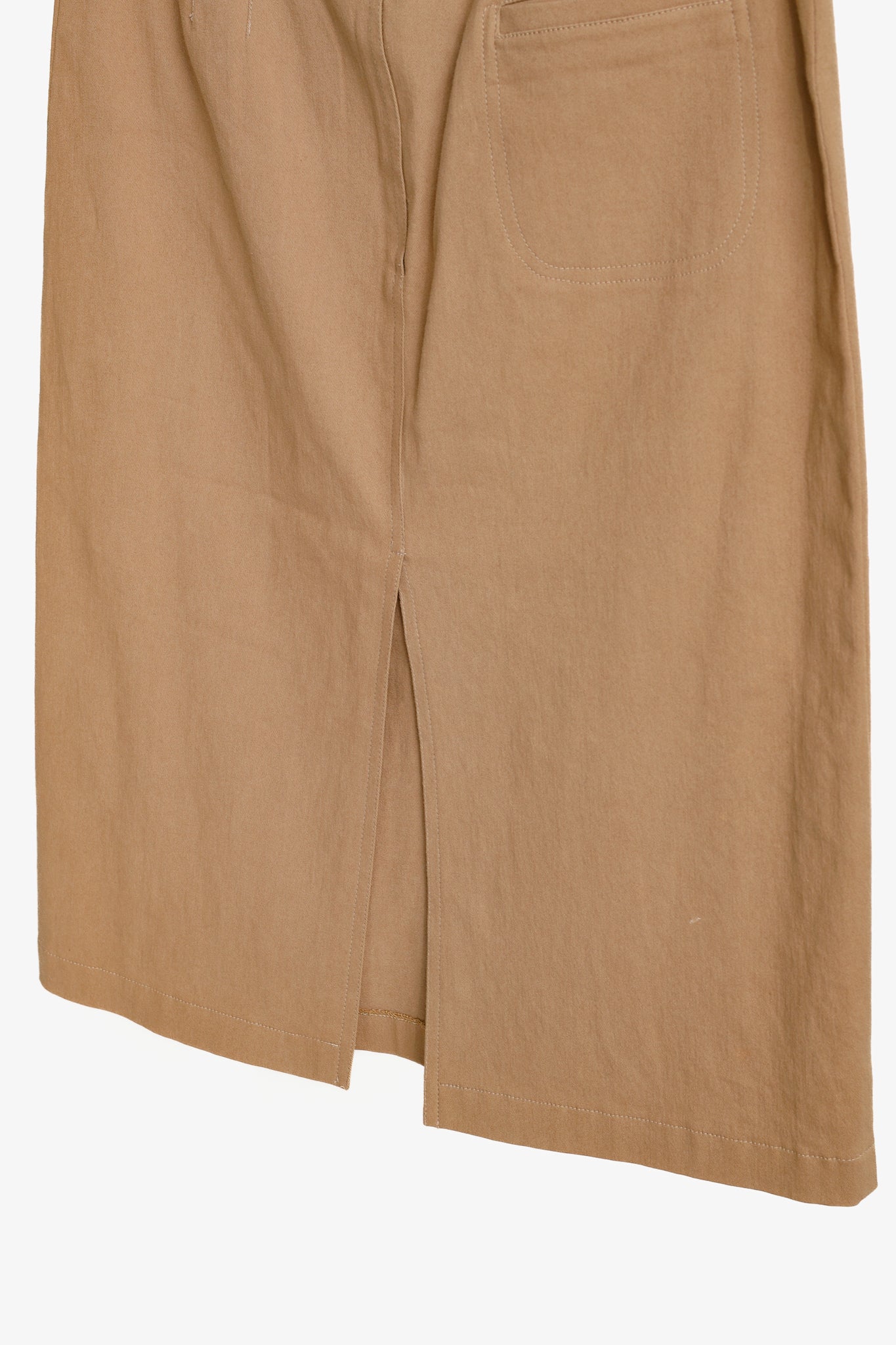 Blumarine Tan Cotton Pencil Skirt