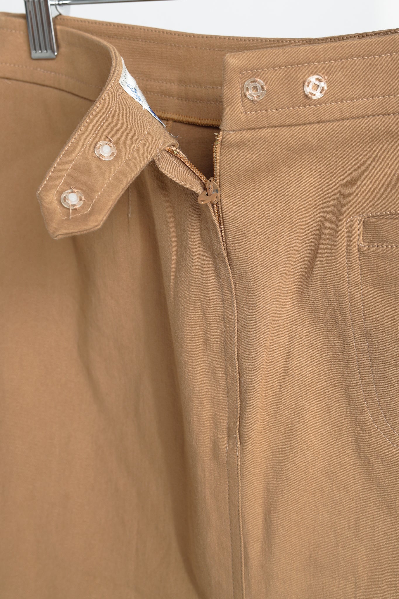 Blumarine Tan Cotton Pencil Skirt