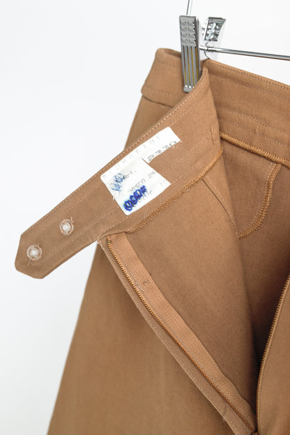Blumarine Tan Cotton Pencil Skirt