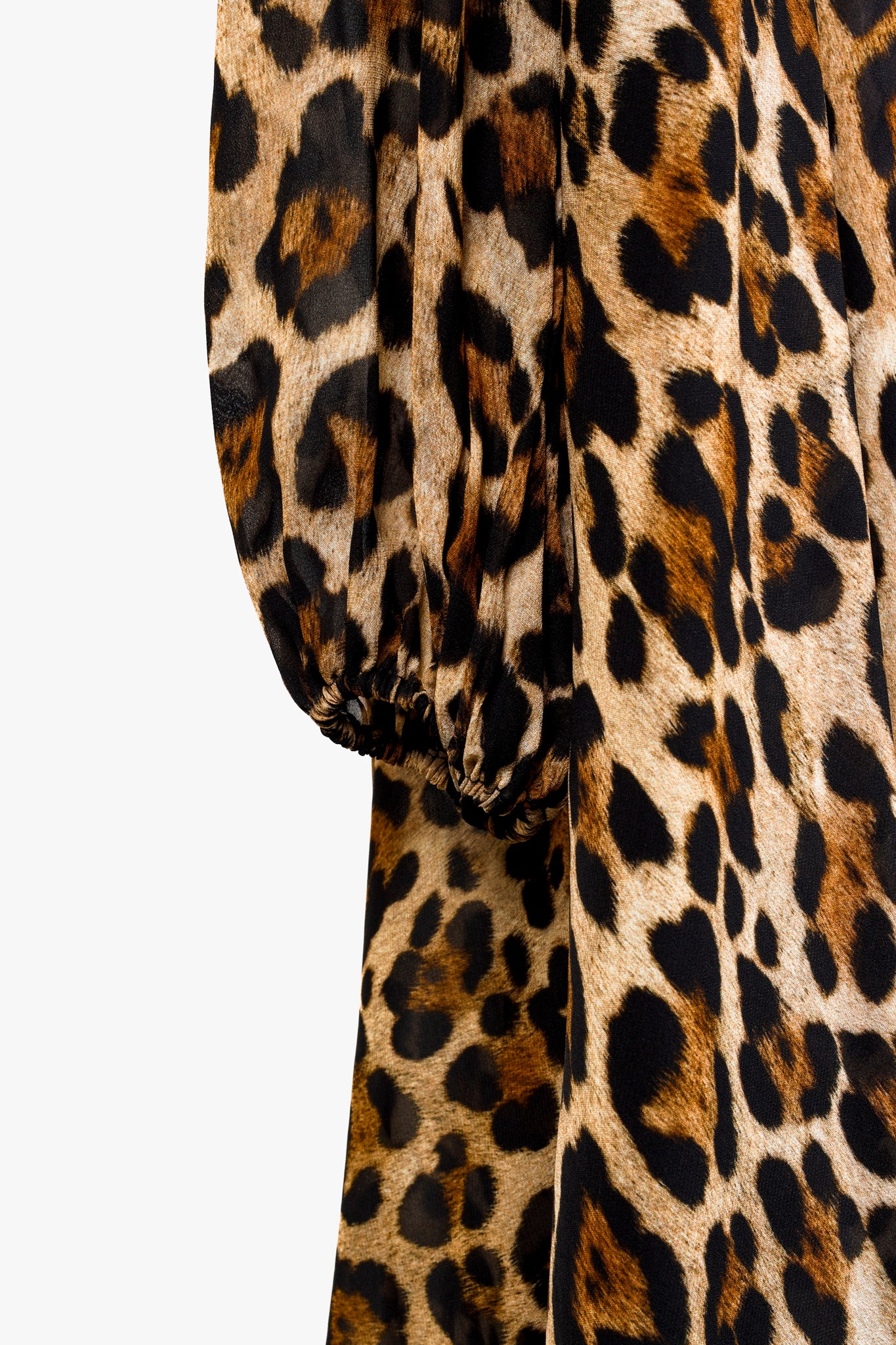 Blumarine PF/21 Leopard-Print Cut-Out Pleated Mini Dress