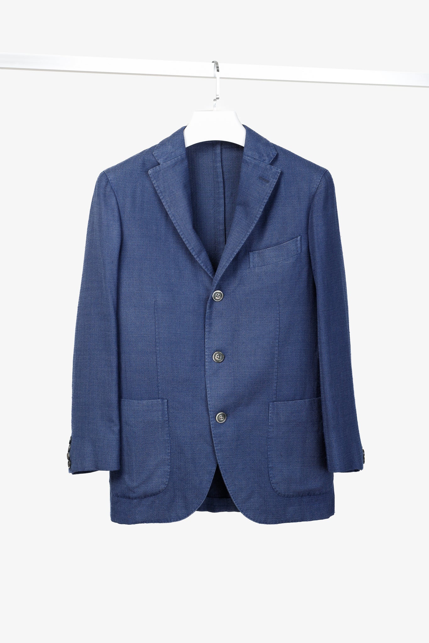 Boglioli Blue Wool & Silk Lightweight K-Jacket Blazer