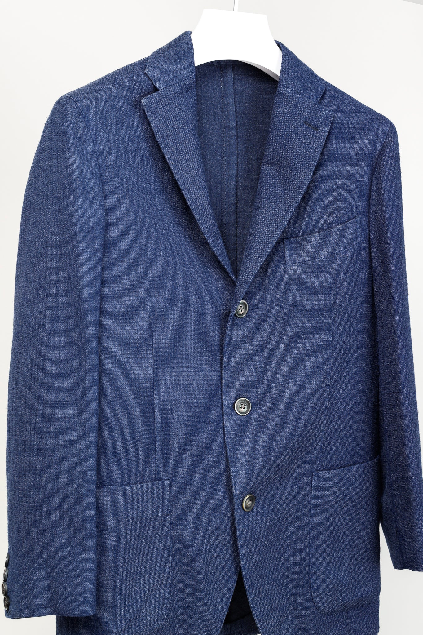 Boglioli Blue Wool & Silk Lightweight K-Jacket Blazer