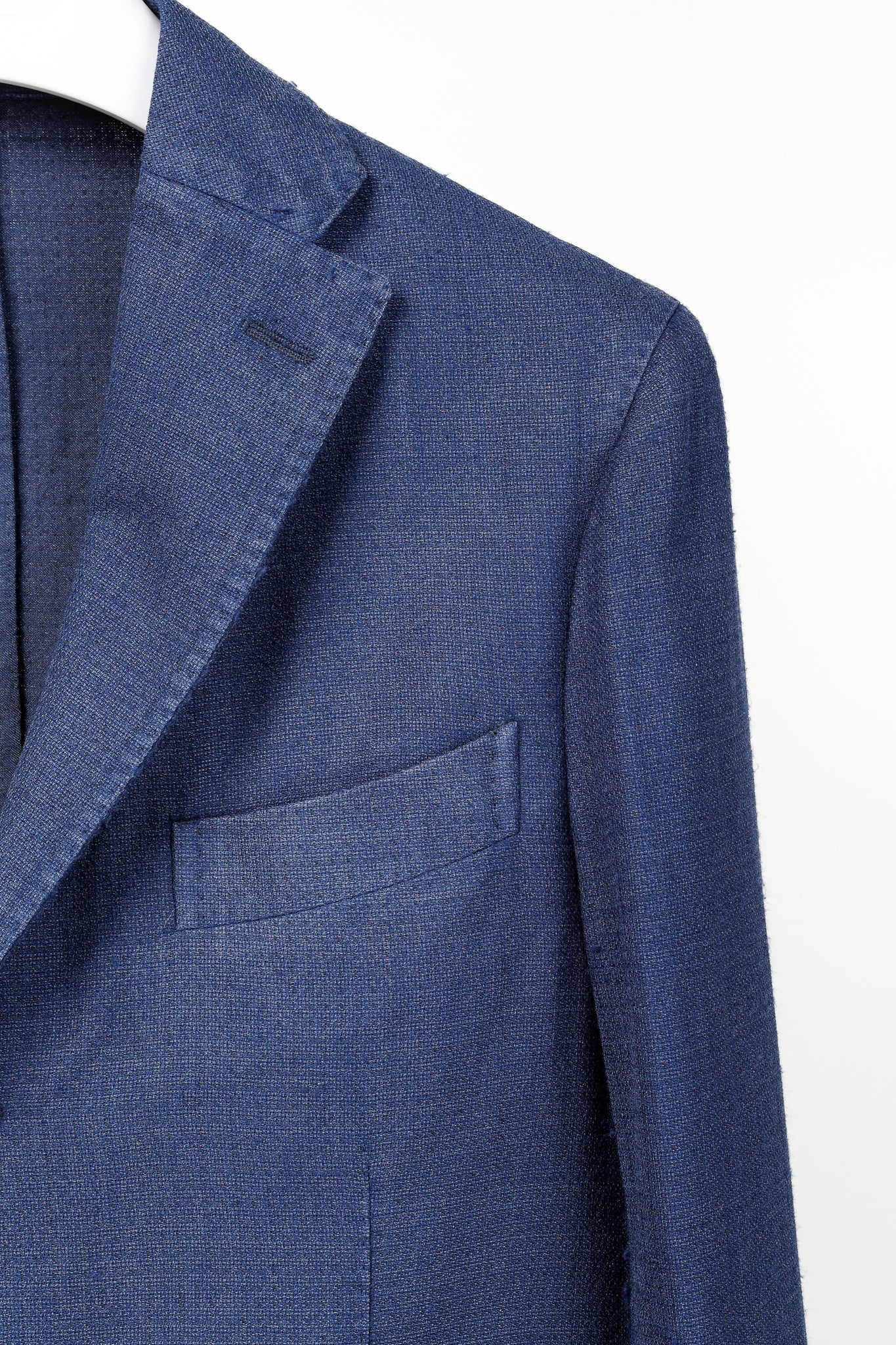 Boglioli Blue Wool & Silk Lightweight K-Jacket Blazer