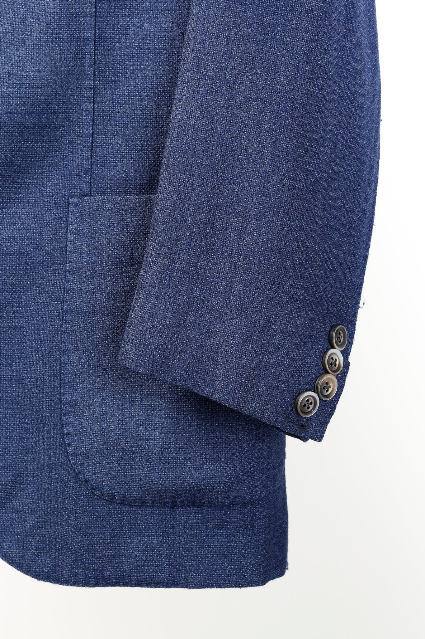 Boglioli Blue Wool & Silk Lightweight K-Jacket Blazer