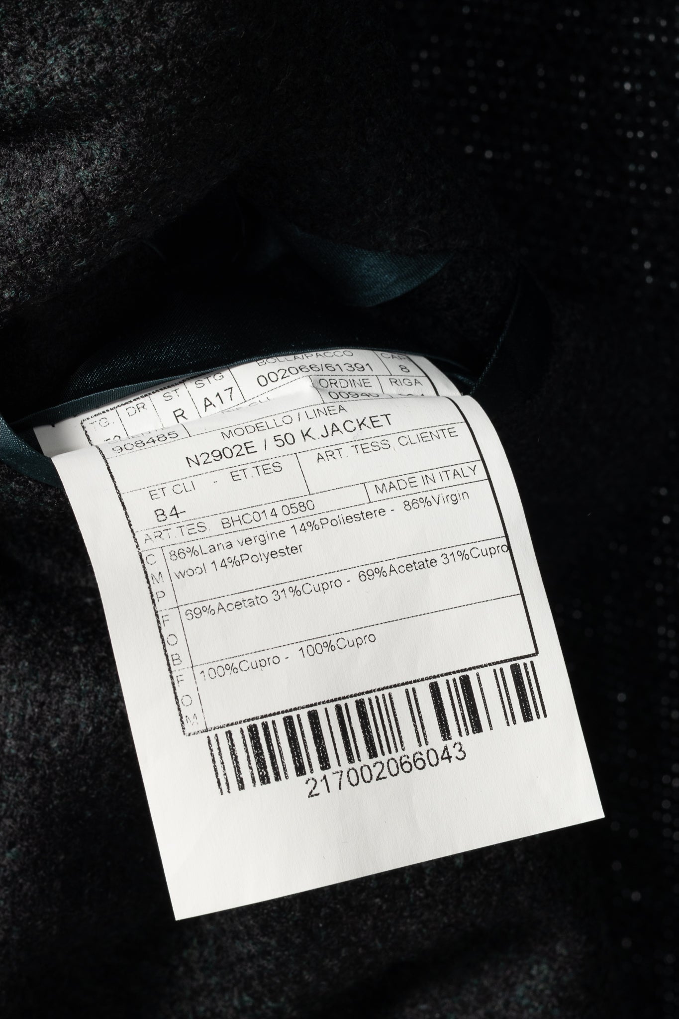 Boglioli Green & Black Plaid Wool-Blend Tweed K-Jacket Blazer