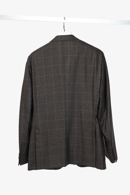 Boglioli Dover Brown Grid Wool-Flannel Blazer