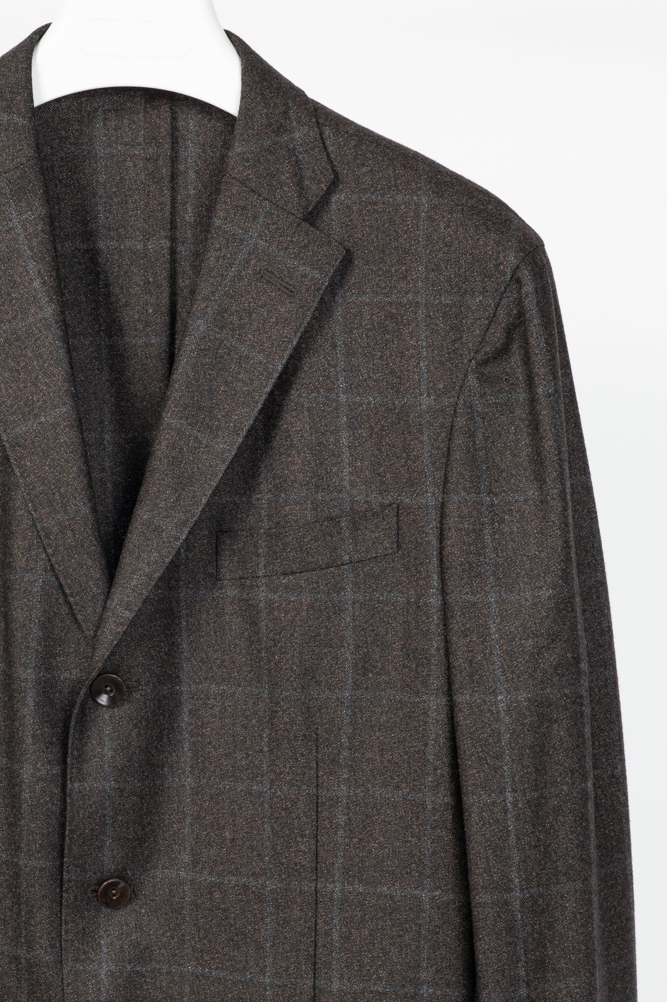 Boglioli Dover Brown Grid Wool-Flannel Blazer