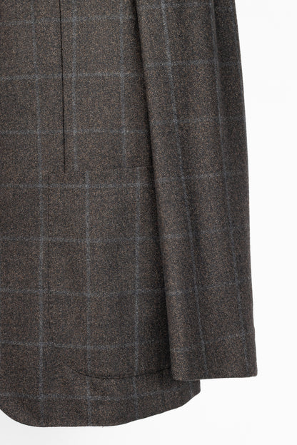 Boglioli Dover Brown Grid Wool-Flannel Blazer