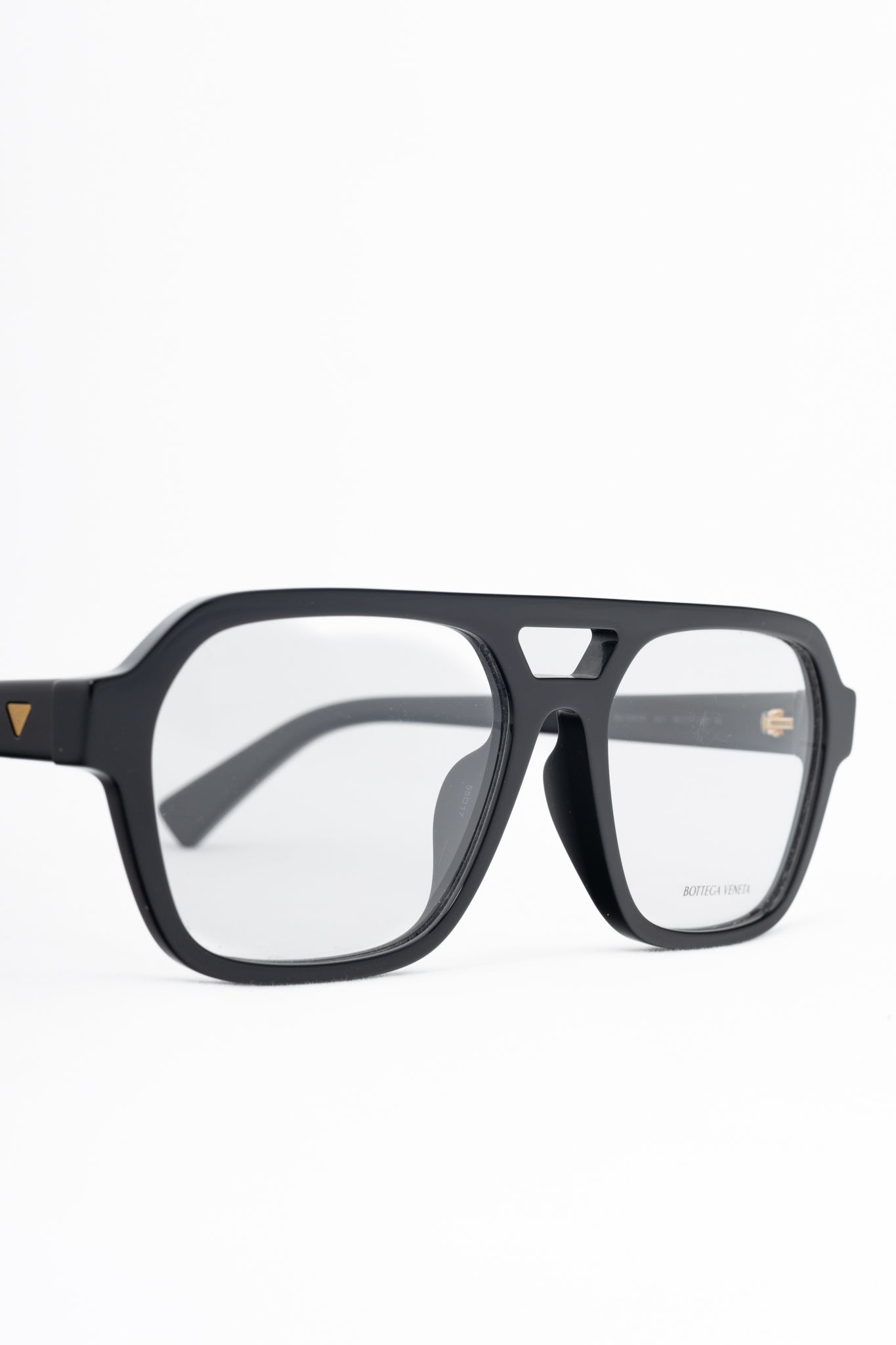 Bottega Veneta BV1336OA Black Acetate Aviator Glasses