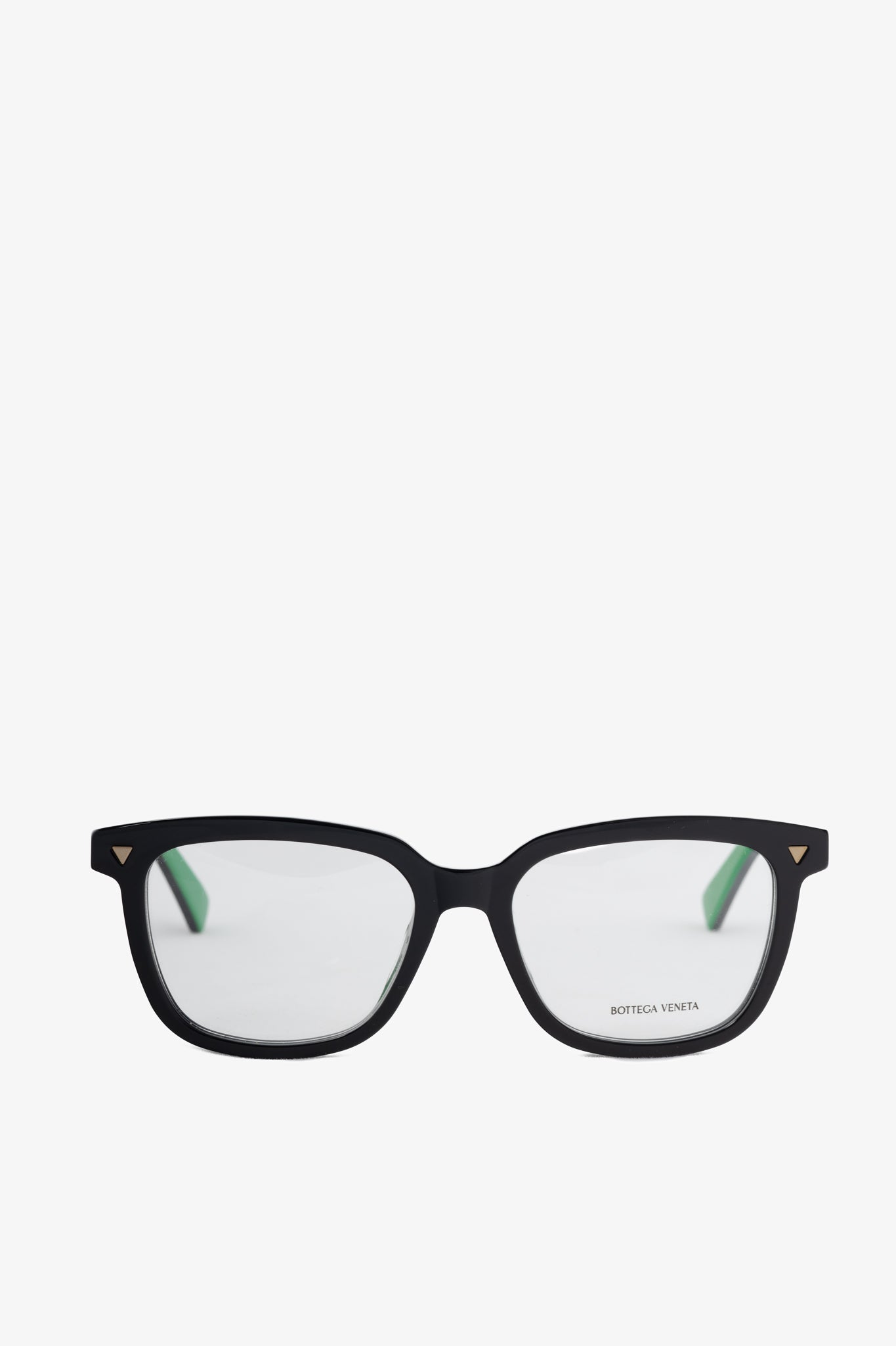 Bottega Veneta BV1229OA Black & Green Acetate Square Glasses