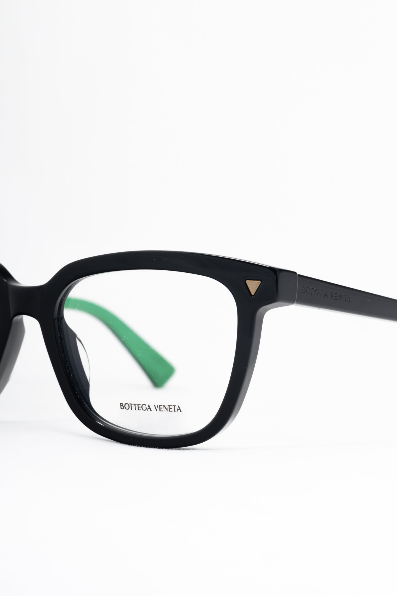 Bottega Veneta BV1229OA Black & Green Acetate Square Glasses