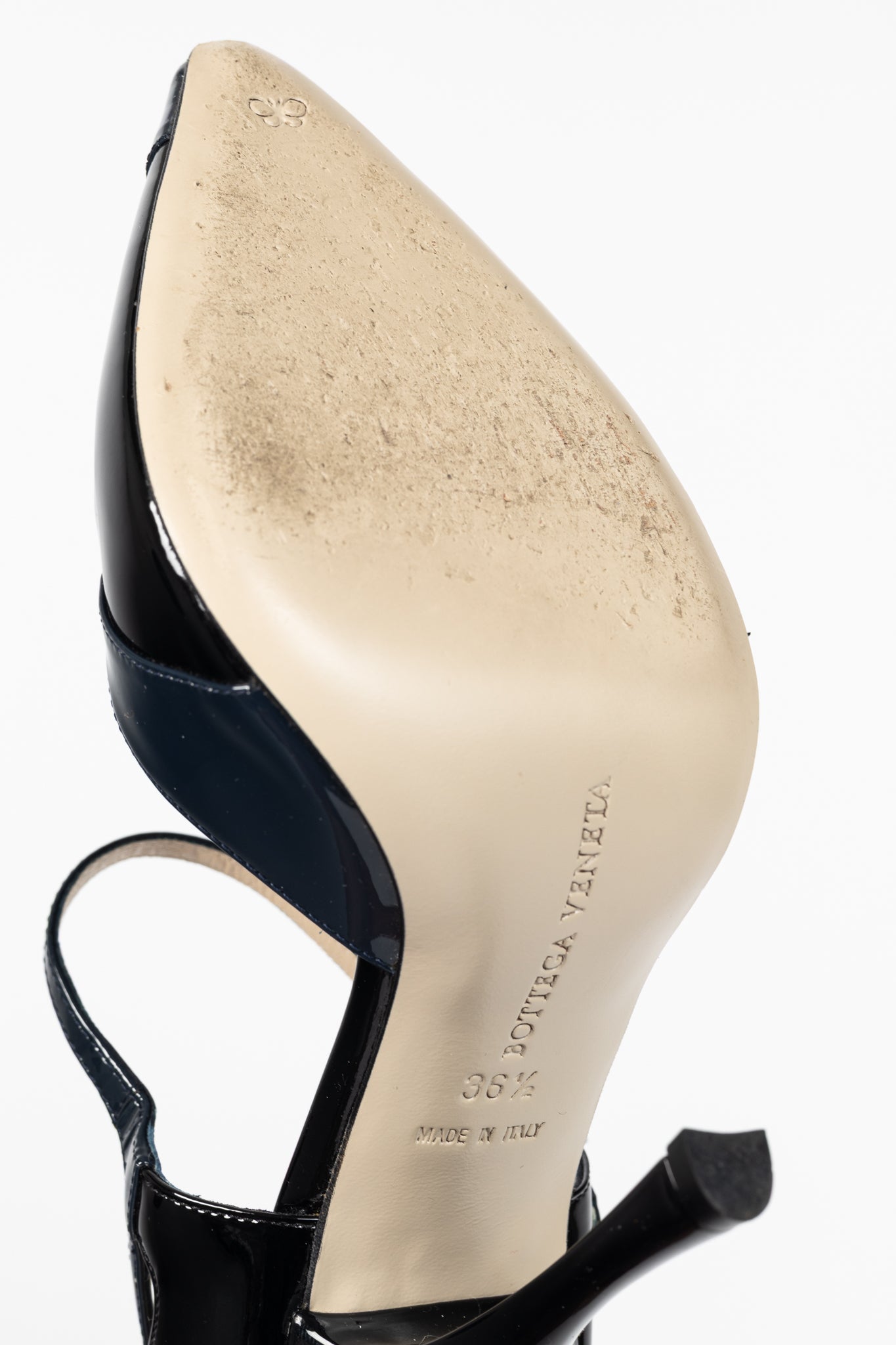 Bottega Veneta AW/12 Runway Vernice Black & Blue Patent-Leather Mary-Jane Heels